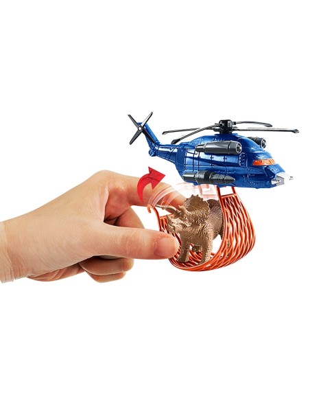Jurassic World Trasportatori Dino - Triceratopo più elicottero TOYFMY31/FMY44 Mattel | Futurartshop.com