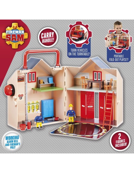 Sam the Fireman barracks deluxe portable NDA03372 Giochi Preziosi | Futurartshop.com