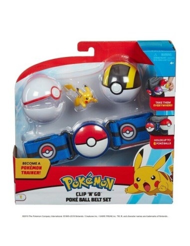 Pokemon clip'n go poké ball belt Pikachu GIOPKE17000/1 Giochi Preziosi | Futurartshop.com