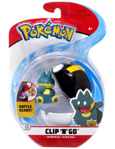 PokeMon Clip'n go Munchlax con sfera GIOPKE13000/5 Giochi Preziosi | Futurartshop.com