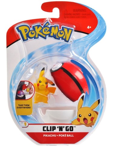 PokeMon clip'n go Pikachu con sfera GIOPKE13000/6 Giochi Preziosi | Futurartshop.com