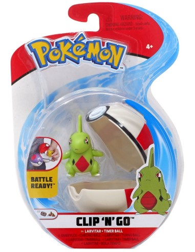 Pokemon clip'n go Larvitar with ball GIOPKE13000/2 Giochi Preziosi | Futurartshop.com
