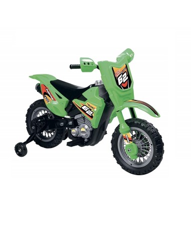 Motocross electric Motorbike 6V green GLO39356 Globo | Futurartshop.com