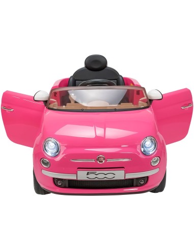 500 Auto elettrica 12V rosa WON384748 Globo | Futurartshop.com