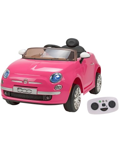500 Auto elettrica 12V rosa WON384748 Globo | Futurartshop.com