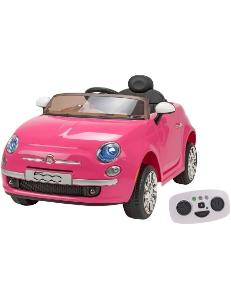500 Auto elettrica 12V rosa WON384748 Globo | Futurartshop.com