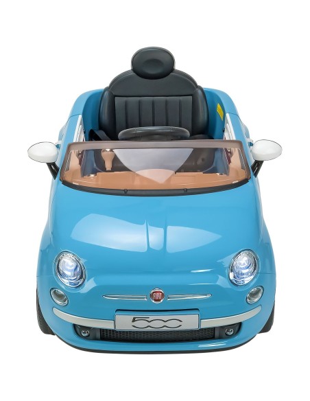 500 Auto elettrica 12V azzurra WON383529 Globo | Futurartshop.com