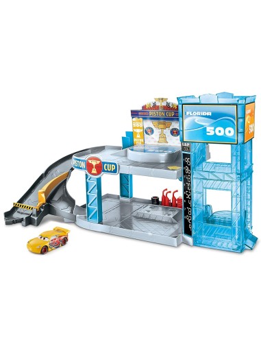 Cars - Track garage florida 500 MATFWL70 Mattel | Futurartshop.com