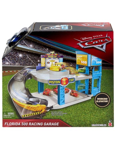 Cars - Track garage florida 500 MATFWL70 Mattel | Futurartshop.com
