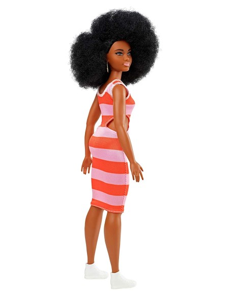 Barbie Fashionistas Abito righe rosa e arancio MATFBR37/FXL45 Mattel | Futurartshop.com