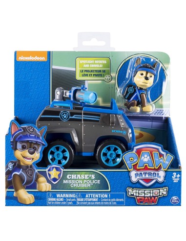 Paw Patrol Mission Paw - Chase con veicolo WON20088851 Spin master | Futurartshop.com