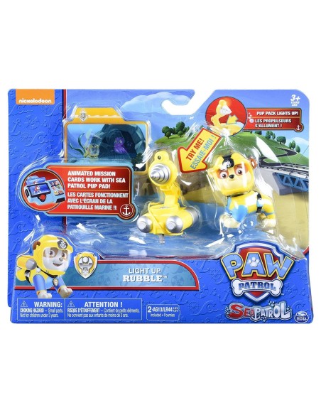 Paw Patrol Sea Patrol - Light up Rubble WON20094530 Spin master | Futurartshop.com