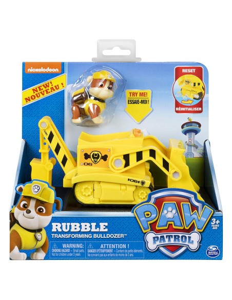 Paw Patrol - Veicolo Rubble Trasformazione bulldozer WON20116035 Spin master | Futurartshop.com