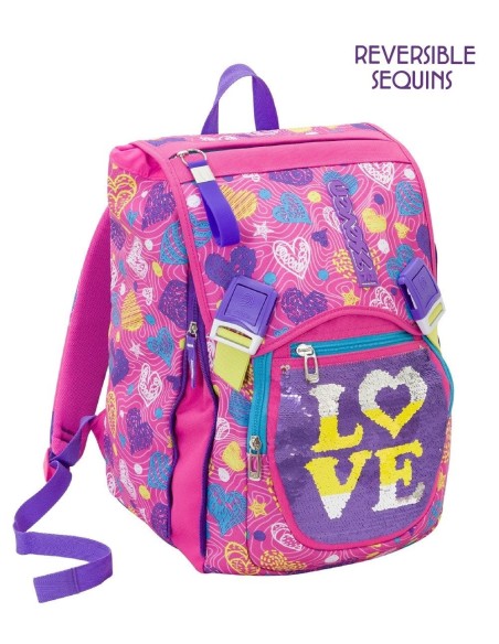 Backpack back Seat Shineheart fuchsia SEV201001994/2 Seven | Futurartshop.com