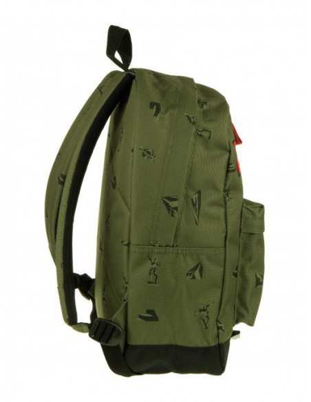 Backpack Perky pack military green 206001926/1 Invicta- Futurartshop.com