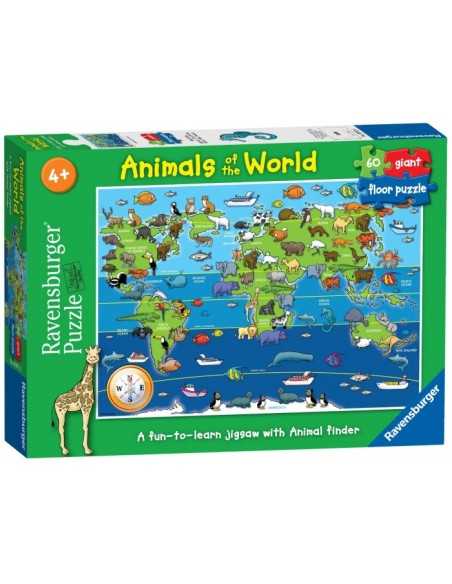 Puzzle 60 PCs, animals of the world Giant puzzle RAV07072 5 Ravensburger | Futurartshop.com