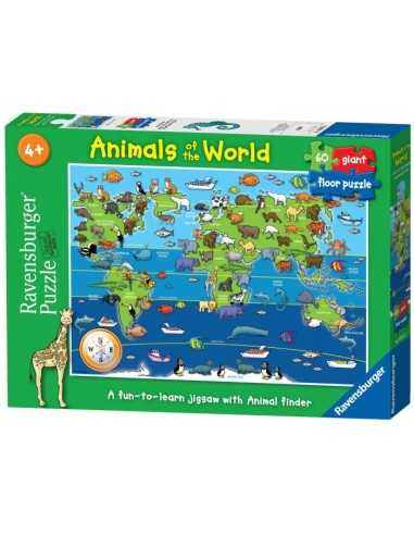 Puzzle 60 PCs, animals of the world Giant puzzle RAV07072 5 Ravensburger | Futurartshop.com