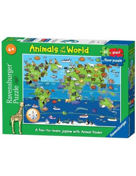 Puzzle 60 PCs, animals of the world Giant puzzle RAV07072 5 Ravensburger | Futurartshop.com