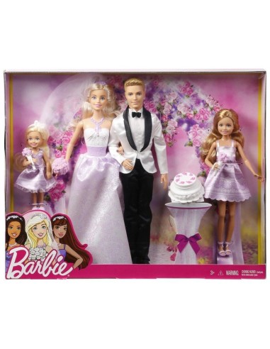 Barbie - Set Matrimonio romantico con 4 bambole TOYDJR88 Mattel | Futurartshop.com