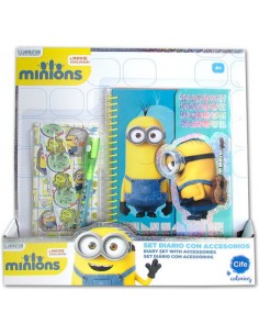 Minions set journal with accessories TOY86835 Mattel- Futurartshop.com