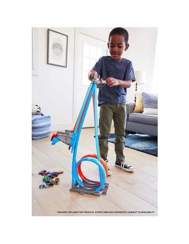 Hot Wheels pista double loop dash con 2 veicoli TOYGFH85 Mattel | Futurartshop.com