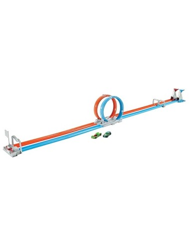 Hot Wheels pista double loop dash con 2 veicoli TOYGFH85 Mattel | Futurartshop.com