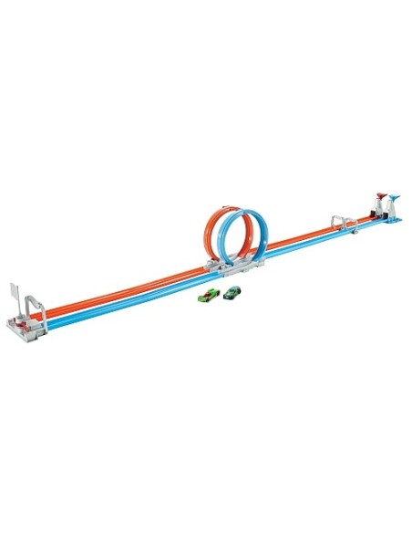 Hot Wheels pista double loop dash con 2 veicoli TOYGFH85 Mattel | Futurartshop.com