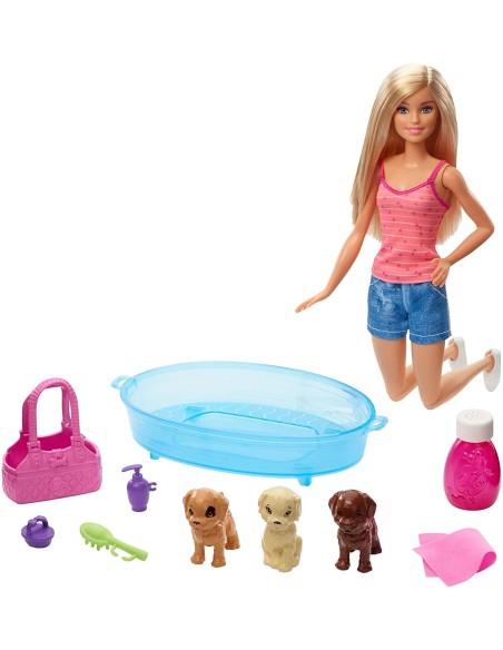 Barbie set con 3 cuccioli vasca e accessori TOYGDJ37 Mattel | Futurartshop.com