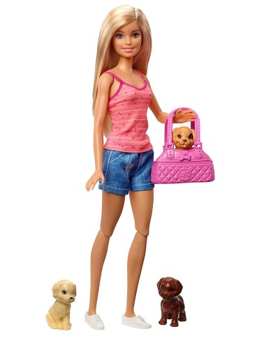 Barbie set con 3 cuccioli vasca e accessori TOYGDJ37 Mattel | Futurartshop.com