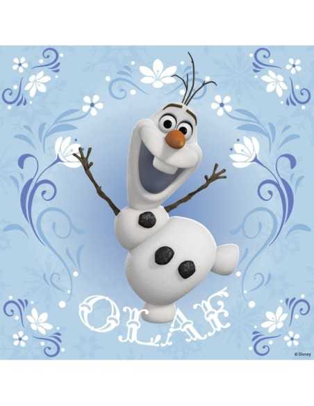 3x49 Puzzle pieces, Olaf Elsa and Anna RAV09269 7 Ravensburger | Futurartshop.com