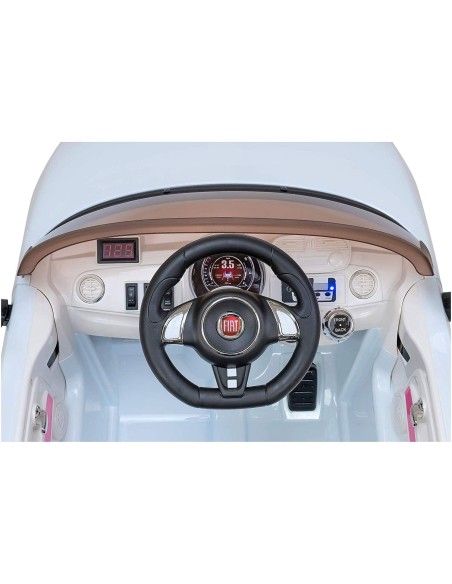 Fiat 500 elettrica 12V bianca WON383499 Globo | Futurartshop.com
