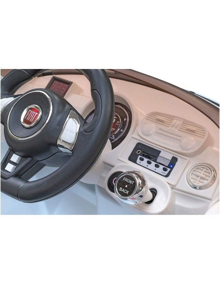 Fiat 500 electric 12V white WON383499 Globo | Futurartshop.com