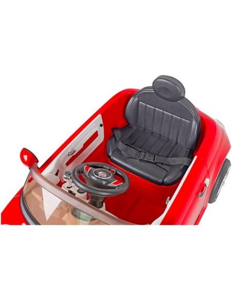 Fiat 500 elettrica 12V rossa WON389552 Globo | Futurartshop.com
