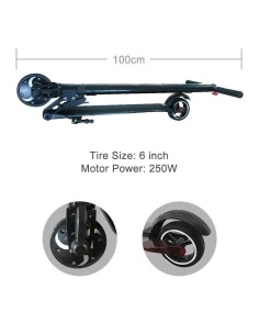 Electric scooter in aluminium with display and LED PRIWH-E5/NERO Prismalia | Futurartshop.com 2
