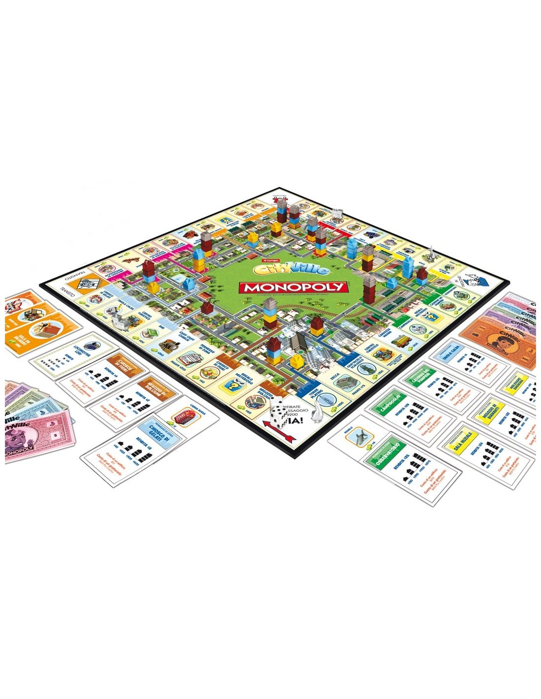 Jogo de tabuleiro Zynga Cityville Monopoly Novo Selado