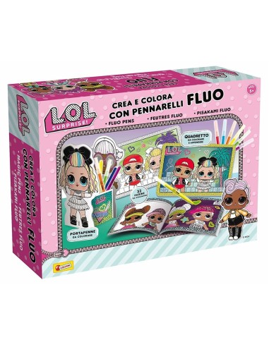 LoL Surprise - Create and color with markers fluorescent LIS75096 Lisciani | Futurartshop.com