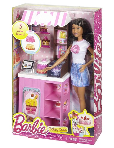 Barbie pasticciera bruna TOYDMM43 Mattel | Futurartshop.com