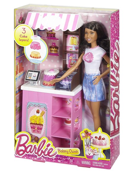 Barbie pasticciera bruna TOYDMM43 Mattel | Futurartshop.com