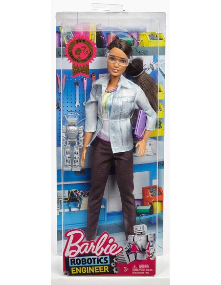 Barbie castana Ingegnere Robotico WONFRM08/FRM11 Mattel | Futurartshop.com