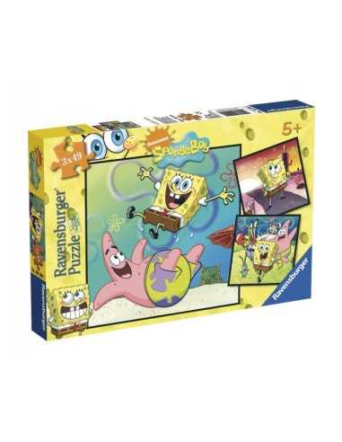 3x49 Puzzle pieces, SpongBob 2132269980248 Ravensburger | Futurartshop.com