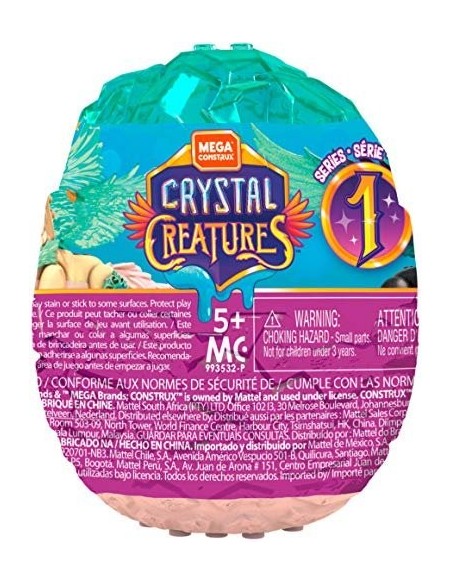 Mega Crystal Creatures Eggs slime series 1 MATGLK07 Mattel | Futurartshop.com