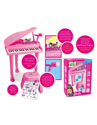 Barbie pianoforte a coda con sgabello ODS45001 Ods | Futurartshop.com