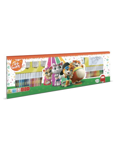 44 Gatti - Box con 60 pennarelli e 4 timbri MUL18986 Multiprint | Futurartshop.com