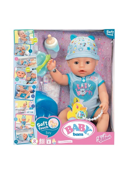 Baby Born - Bambolotto soft touch Boy GIOBBY01000 Giochi Preziosi | Futurartshop.com