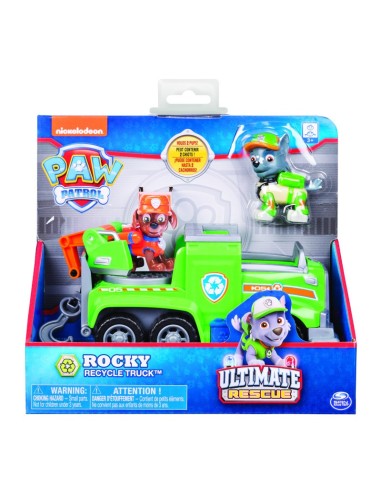 Paw Patrol Ultimate Rescue personaggio Rocky recycle truck SPI6044192/20101537 Spin master | Futurartshop.com