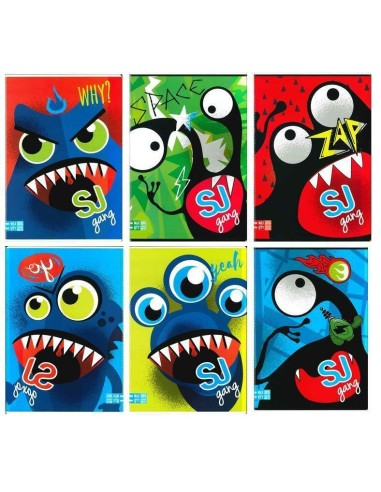 Quadernone staff 10M sj smiley boy SEV5C200191810M Seven | Futurartshop.com
