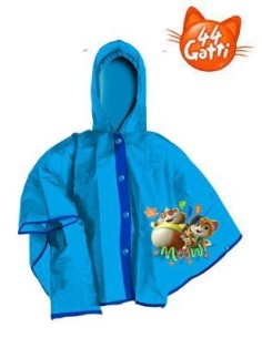 44 Gatti - 3-4 Anni impermeabile mantellina per la pioggia Lampo e Polpetta CORT00193-3/4A Coriex | Futurartshop.com