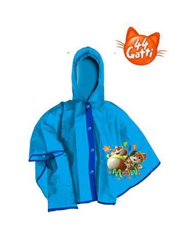 44 Cats - 3-4 Years waterproof rain jacket with Zip and Meatball CORT00193-3/4A Coriex | Futurartshop.com