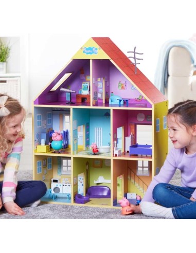 Casa Deluxe da Peppa Pig Playset Com a Suzy Sheep e George - Chic