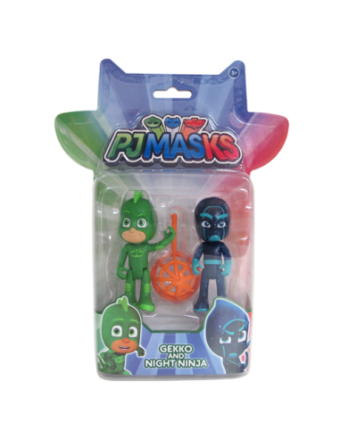 Pj Masks - Blister double - Gekko and Night ninja GIOPJM65B00/1 Giochi Preziosi | Futurartshop.com